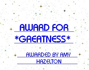 Award for Greatness (February 2004)