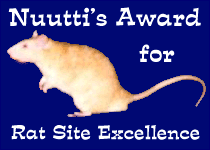 Nuutti's Award for Rat Site Excellence (August 1998)