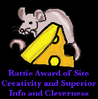 Rattie Award of Site Creativity and Superior Info and Cleverness (November 1998)