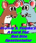 Sophie & Tomba's Award For Rat Site Spectacular (October 1998)