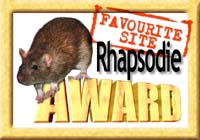 Rhapsodie Favourite Site Award (August 1998)