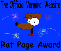 The Official Verminal Website Rat Page Award (August 1998)
